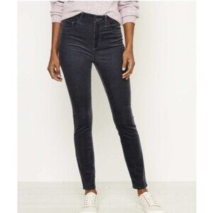 Ann Taylor LOFT High Waist Skinny Corduroy Pants 4